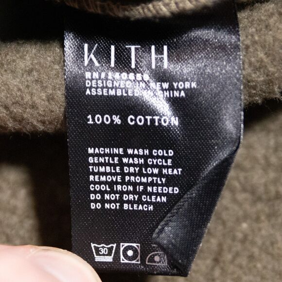 Kith Crop Cut Off Relaxed Fit Pullover Brown Hoodie Women's Medium Cropped - Picture 6 of 6